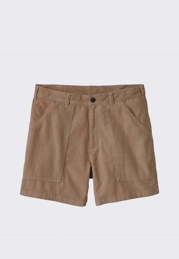Men's Organic Cotton Cord Utility Shorts 6inch - Oar Tan