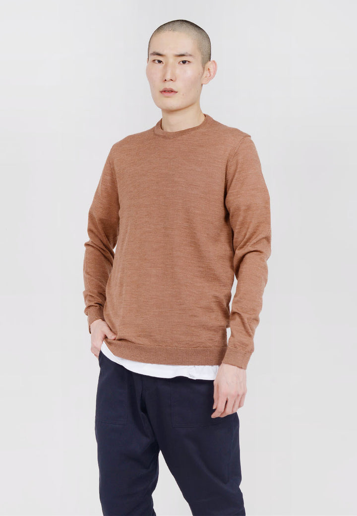 Norse Projects Sigfred Light Merino Sweater - russet — Good as Gold
