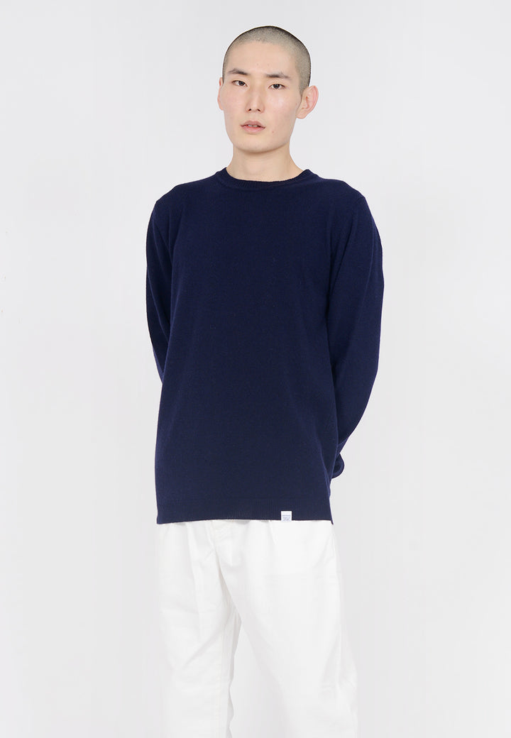 Norse Projects Sigfred Light Wool Sweater - dark navy — Good as Gold