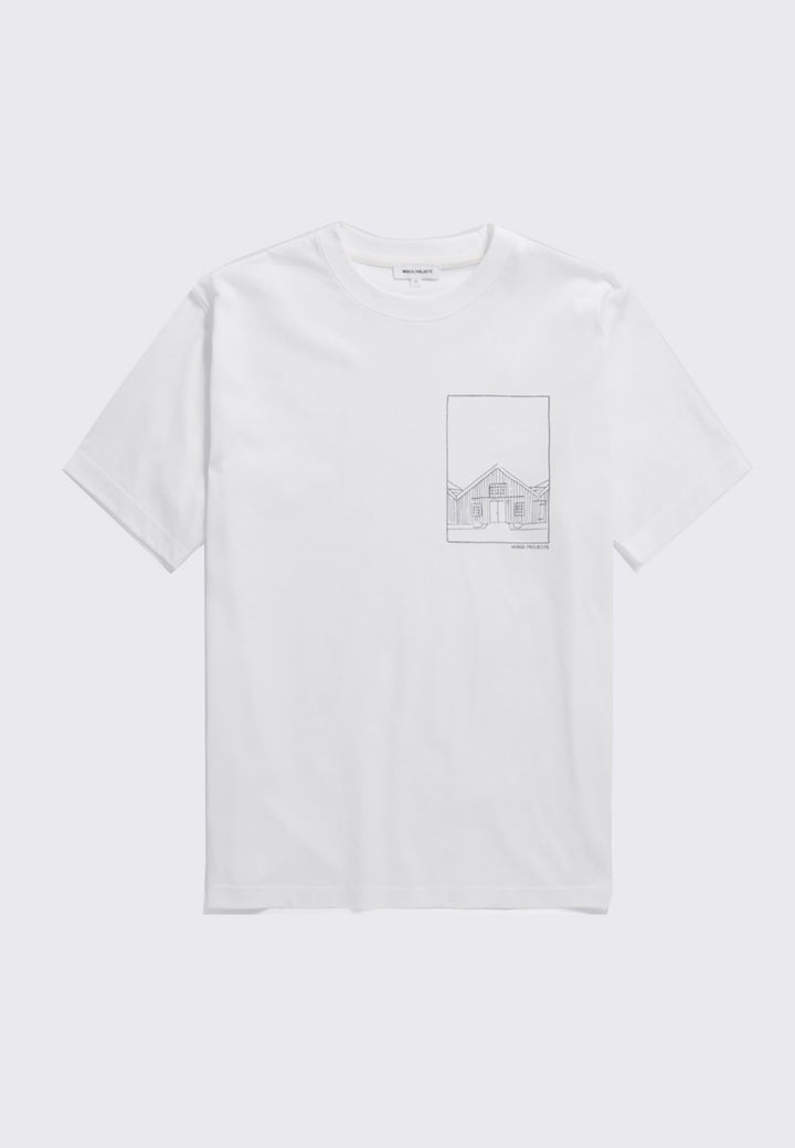 Johannes Organic Kanonbadsvej Print T-Shirt - White