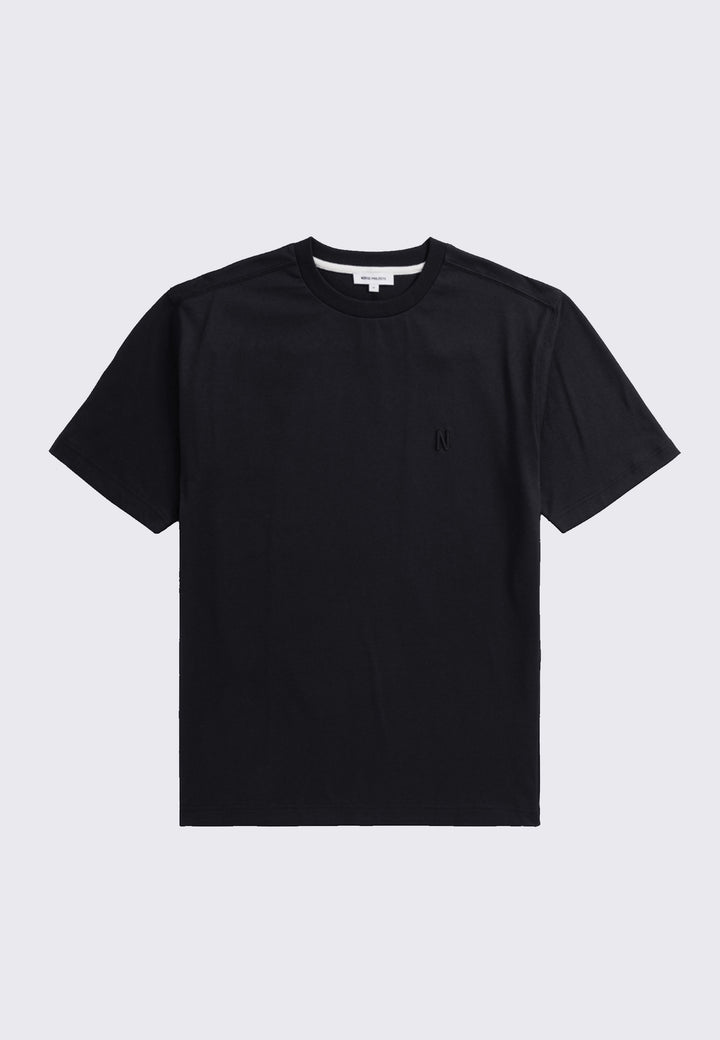 Johannes Organic N Logo T-Shirt - Black