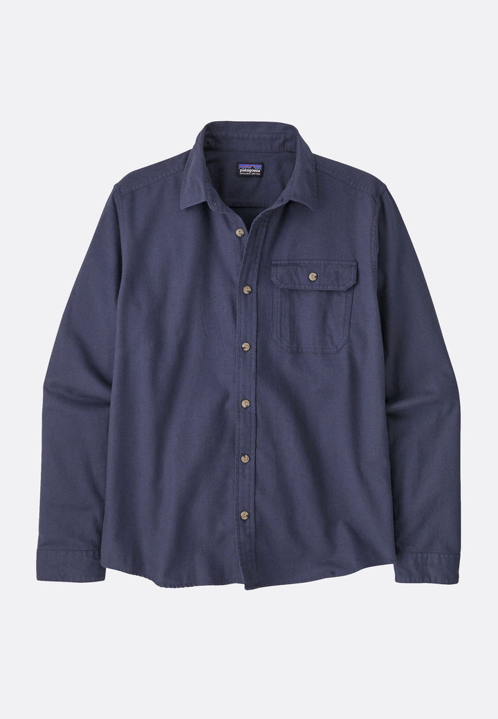 M's L/S Cotton in Conversion LW Fjord Flannel Shirt - Smolder Blue