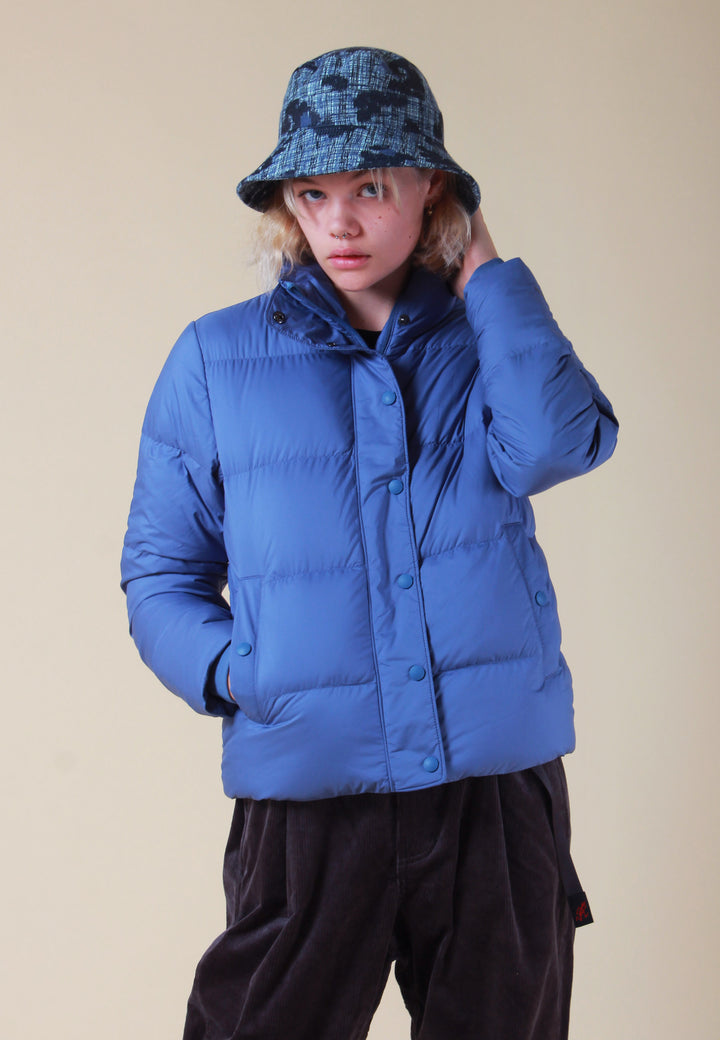 Womens Silent Down Jacket - woolly blue