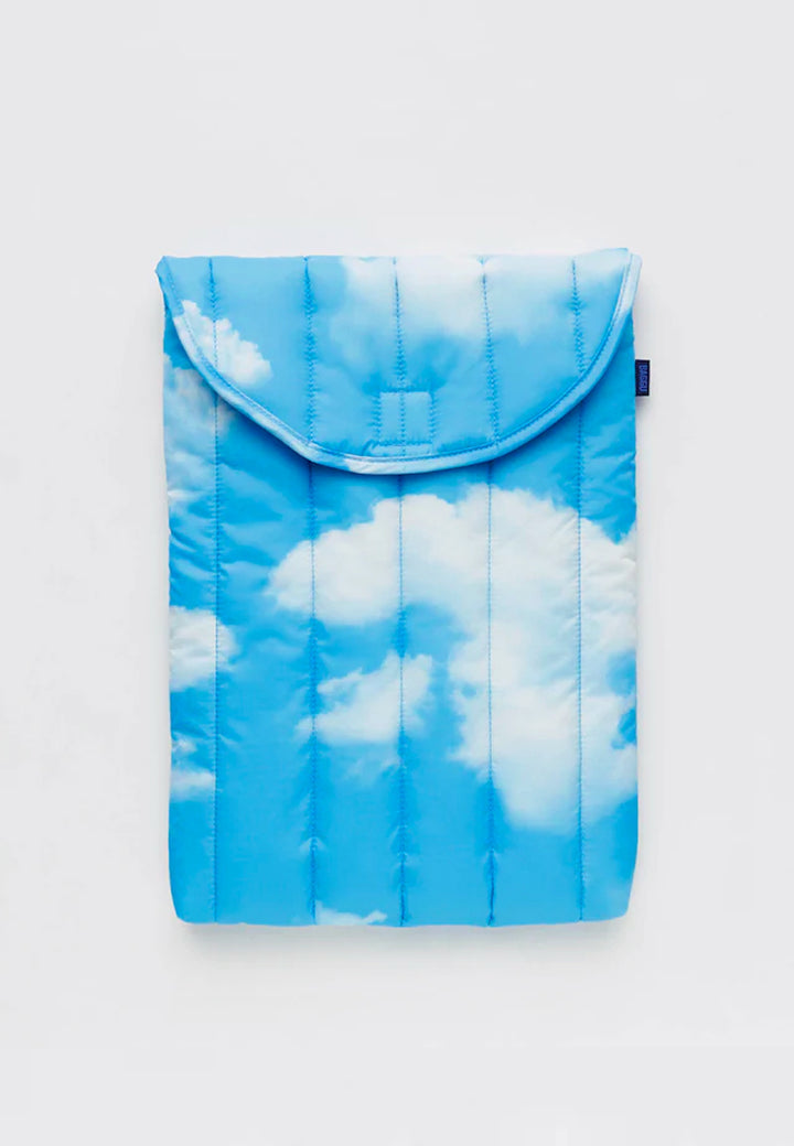 Puffy Laptop Sleeve - Clouds