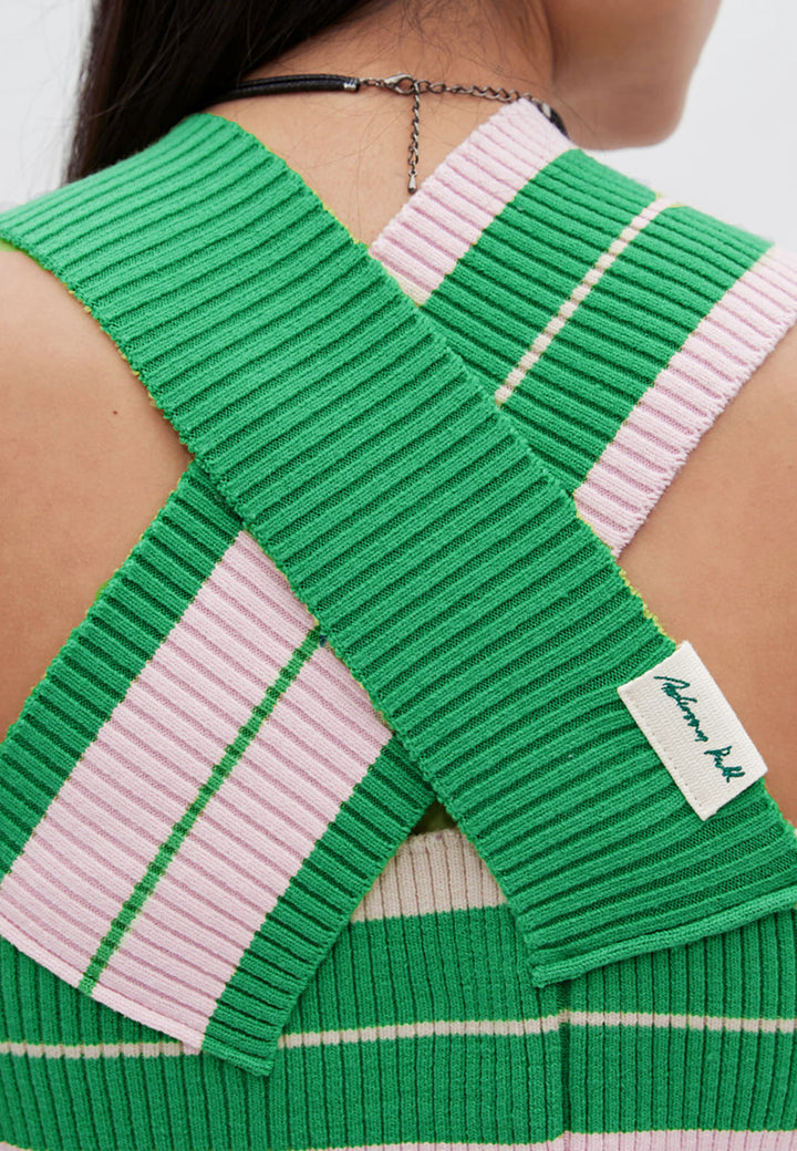 Sasha Rib Bandage Top - green
