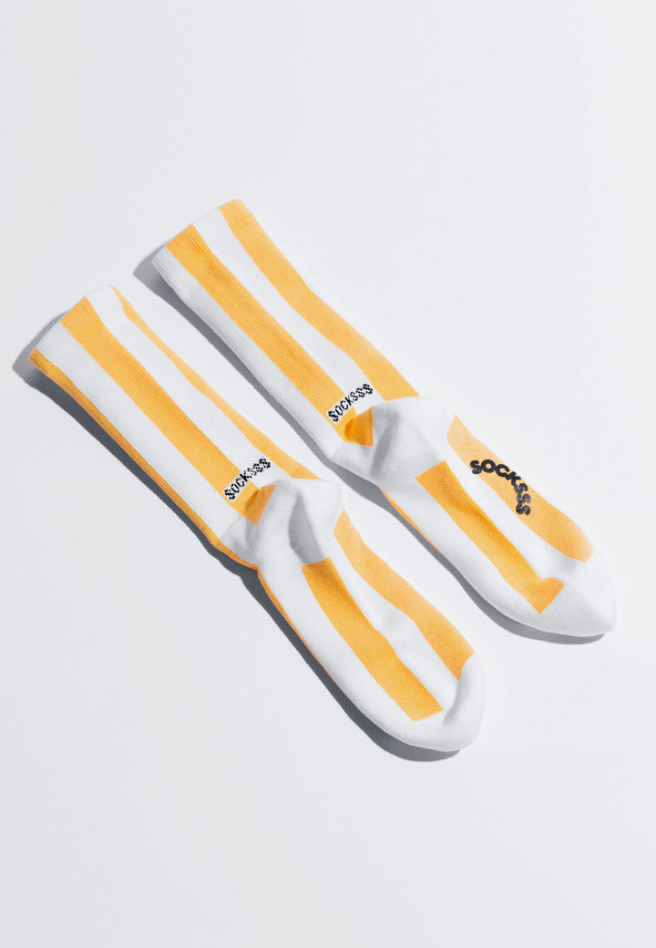 Tennis Stripe Socks - sunbeam