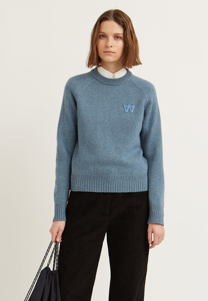Asta Knit Sweater - dusty blue