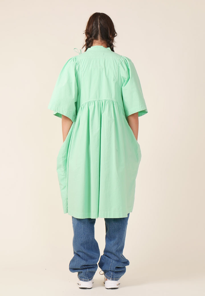 Bowl Dress garment dye - spring green