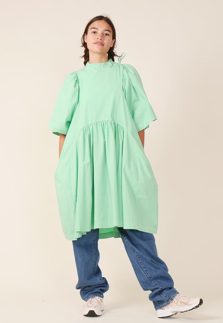 Bowl Dress garment dye - spring green